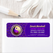 Indigo Blue Purple Gold Angelic Energy Healing Etiket (Insitu)