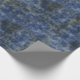 Indigo Blue Rustic Texture Cadeaupapier