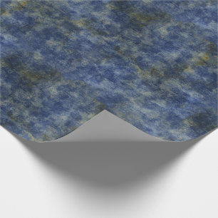 Indigo Blue Rustic Texture Cadeaupapier