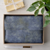 Indigo Blue Rustic Texture Tissuepapier (Geschenk)