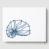 Indigo Blue Seashell - Beach House Vakantiehuis Gastenboek (Achterkant)