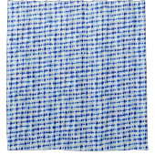 Indigo Blue Shibori Pattern Douchegordijn (Voorkant)