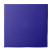 Indigo Blue Solid Color Tile Tegeltje (Voorkant)