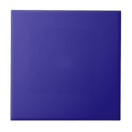 Indigo Blue Solid Color Tile Tegeltje