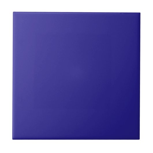 Indigo Blue Solid Color Tile Tegeltje (Voorkant)