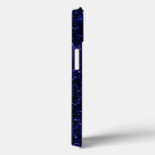 Indigo Blue Starry Midnight Glitter Case-Mate iPhone Case (Achterkant / Rechts)