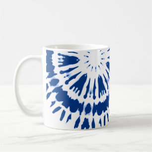Indigo Blue Tie Dye Coffee Mok