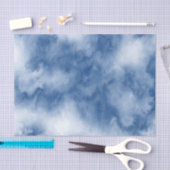 Indigo Blue Waterverf Abstract Tissuepapier (Craft)