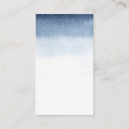 Indigo Blue White Holistic Health Visitekaartje (Achterkant)