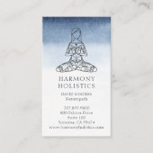 Indigo Blue White Holistic Health Visitekaartje (Voorkant)