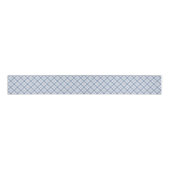 Indigo Blue White Preppy Check Grosgrain Ribbon Grosgrain Lint (Voorkant)