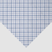 Indigo Blue, White Preppy Checkissue Paper Tissuepapier (Detail)