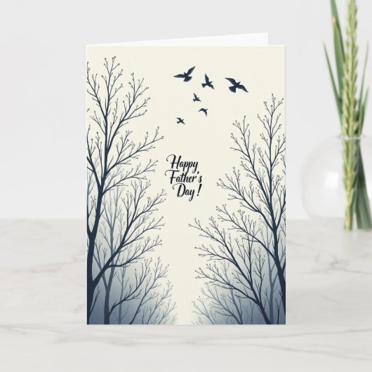 Indigo Bomen Vaderdag Kaart (Voorkant)