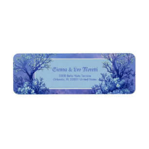 Indigo Boom Lavendel Nevel Botanisch Retouradres Etiket
