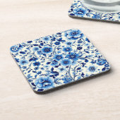 indigo botanische tuin coaster bier onderzetter (Linkerzijde)