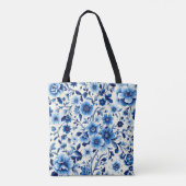 indigo botanische tuin tote tas (Achterkant)