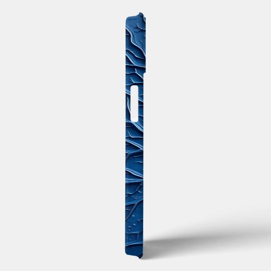 Indigo Branch Textuur iPhone Hoesje Beschermend Ku (Achterkant / Rechts)
