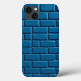 Indigo Brick Design iPhone Hoesje Strong Look