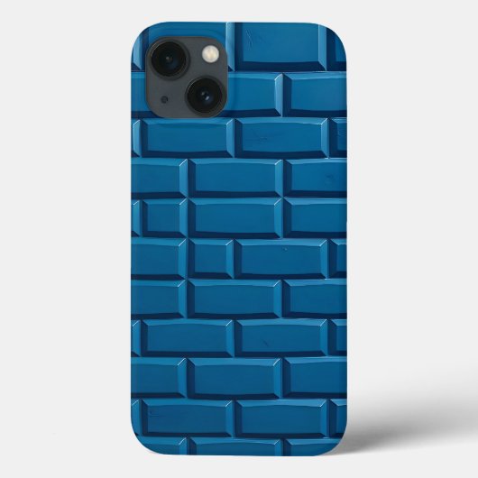 Indigo Brick Design iPhone Hoesje Strong Look (Achterkant)
