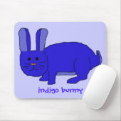 Indigo Bunny mousepad Muismat (Met muis)