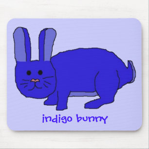 Indigo Bunny mousepad Muismat