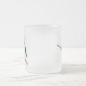 Indigo Bunting Afbeelding (versie 2) Matglas Koffiemok (Center)