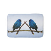 Indigo Bunting Birds Bath Mats Badmat (Voorkant)