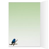 Indigo Bunting Blank Kaart (Binnen (Links))