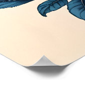 Indigo Bunting Bliss - Een lied van kleuren Poster (Hoek)