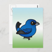 Indigo Bunting Briefkaart (Voorkant / Achterkant)