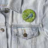 Indigo Bunting Button (In situ)