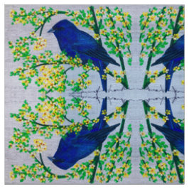 Indigo Bunting Fabric Stof