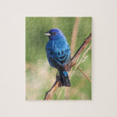 Indigo Bunting Legpuzzel (Verticaal)