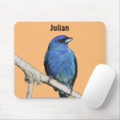 Indigo Bunting Muismat (Met muis)