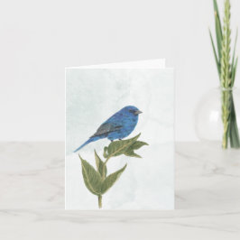 Indigo Bunting Note Kaart