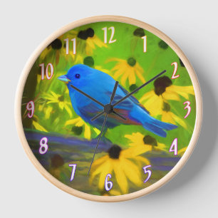 Indigo Bunting Painting - Originele Wild Bird Art