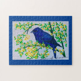 Indigo Bunting Puzzle Legpuzzel