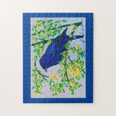 Indigo Bunting Puzzle Legpuzzel (Verticaal)