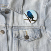 Indigo Bunting Ronde Button 5,7 Cm (In situ)