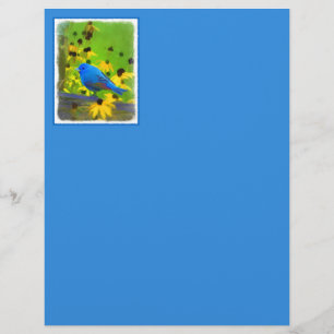 Indigo Bunting Schilderen - Oorspronkelijke vogelk