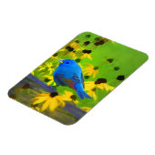 Indigo Bunting Schilderen - Oorspronkelijke vogelk Magneet (Linkerzijde)