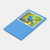 Indigo Bunting Schilderen - Oorspronkelijke vogelk Post-it® Notes (Schuin)