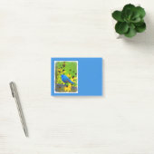 Indigo Bunting Schilderen - Oorspronkelijke vogelk Post-it® Notes (Kantoor)
