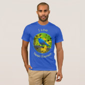 Indigo Bunting Schilderen - Oorspronkelijke vogelk T-shirt (Voorkant volledig)
