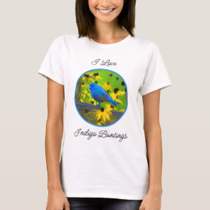 Indigo Bunting Schilderen - Oorspronkelijke vogelk T-shirt