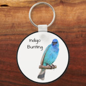 Indigo Bunting Sleutelhanger (Voorkant)