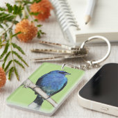 Indigo Bunting Sleutelhanger (Voorkant Rechts)