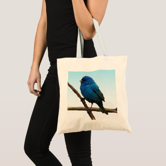 Indigo Bunting Tote Bag (Voorkant (product))
