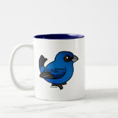 Indigo Bunting Tweekleurige Koffiemok (Links)