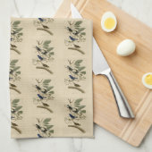 Indigo Bunting uit Audubon's Vogels van Amerika Theedoek (Quarter Fold)